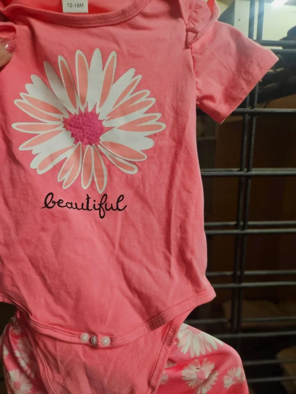 Baby Girl Floral Onesie 12-18M Pink 2 Piece - 25% Off When You Bundle 5+ Items!